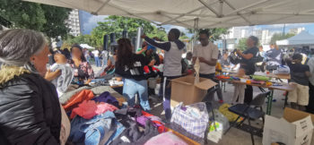 stand dons de vetements la fete de la ZUP